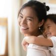 Adorable,Sweet,Little,Preschool,Kid,Daughter,Cuddling,From,Back,Smiling Adorable,Sweet,Little,Preschool,Kid,Daughter,Cuddling,From,Back,Smiling